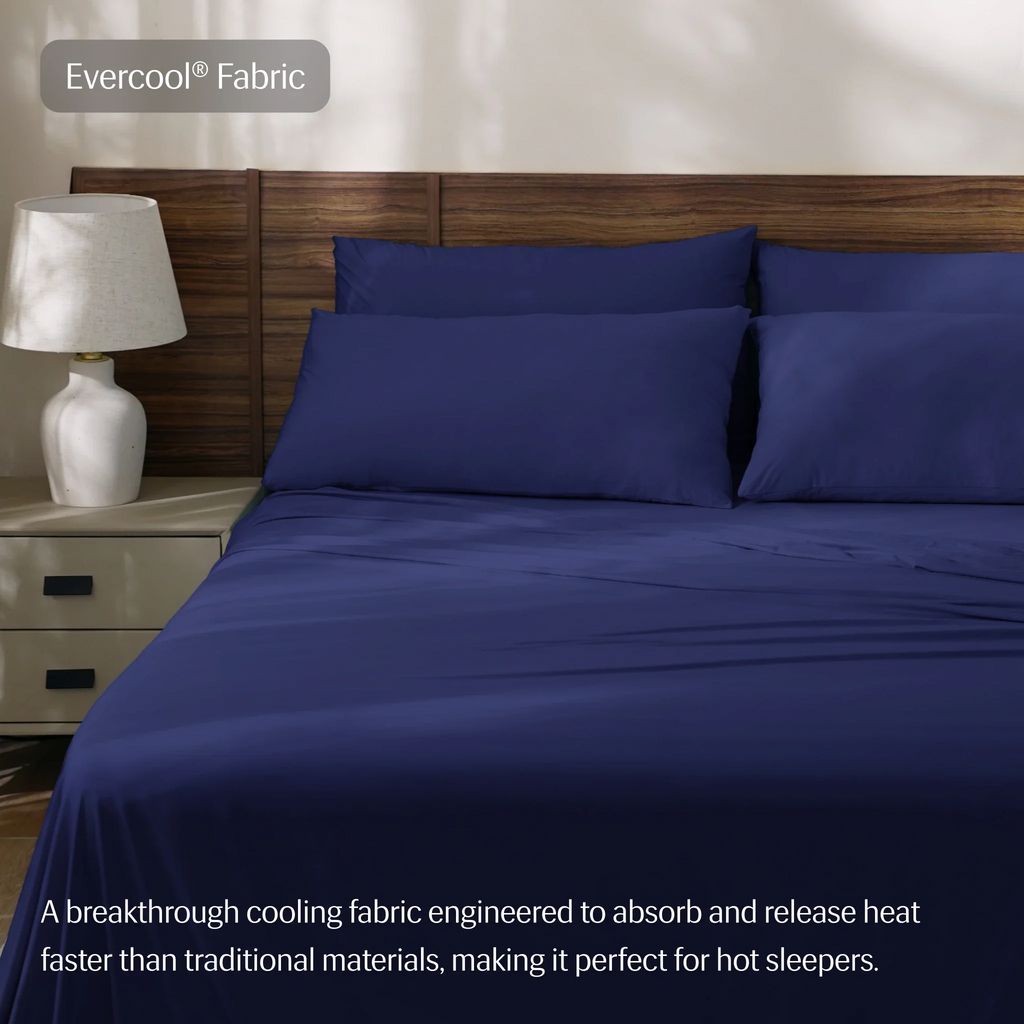 Bed Sheet Set, Evercool and Cooling for Master Bedrooms, Guest Beds and Daily Use, 7 Sizes and 6 Colors image 29