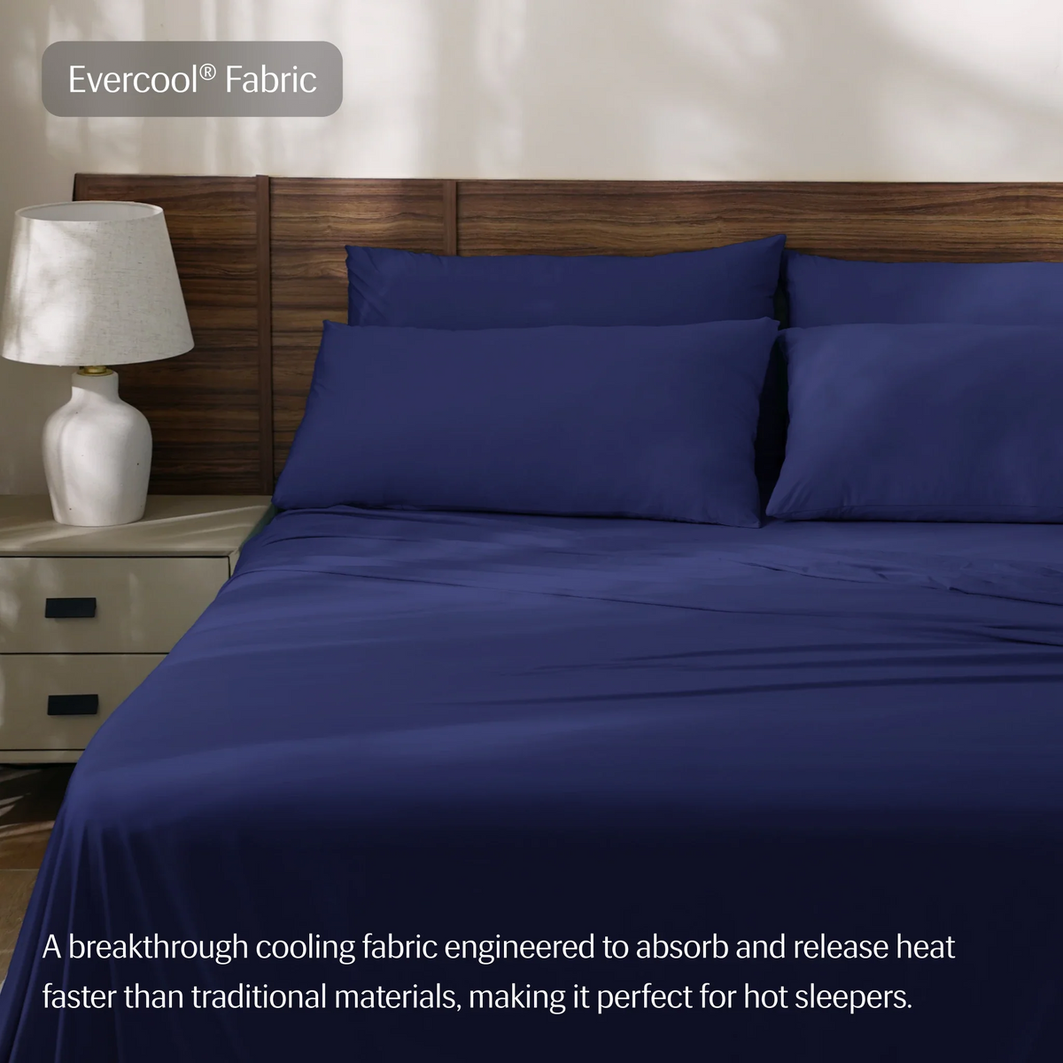Bed Sheet Set, Evercool and Cooling for Master Bedrooms, Guest Beds and Daily Use, 7 Sizes and 6 Colors image 29