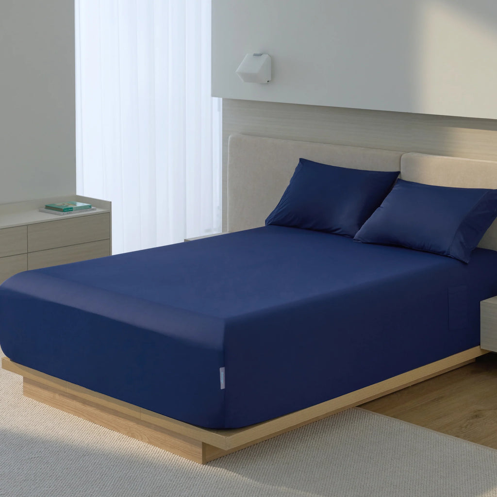 Fitted Sheet, Cooling, Breathable Construction for Everyday Bedding, Bedroom Layering and Guest Beds, 2 Sizes and 4 Colors image 29