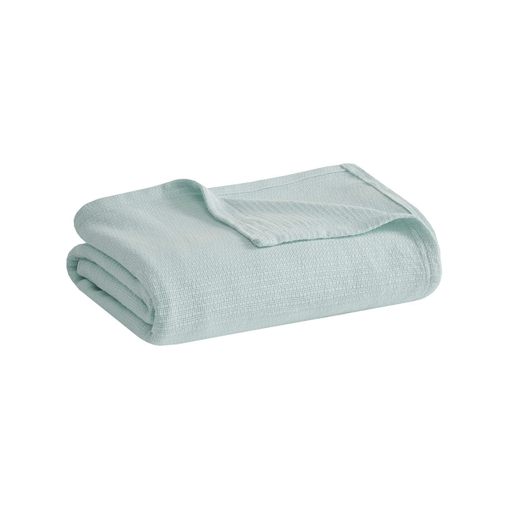 Cozy Throw Blanket, Freshspun Basketweave Cotton, Lightweight Design for Living Rooms, Bedrooms and Everyday Lounging, 3 Sizes and 7 Colors image 29