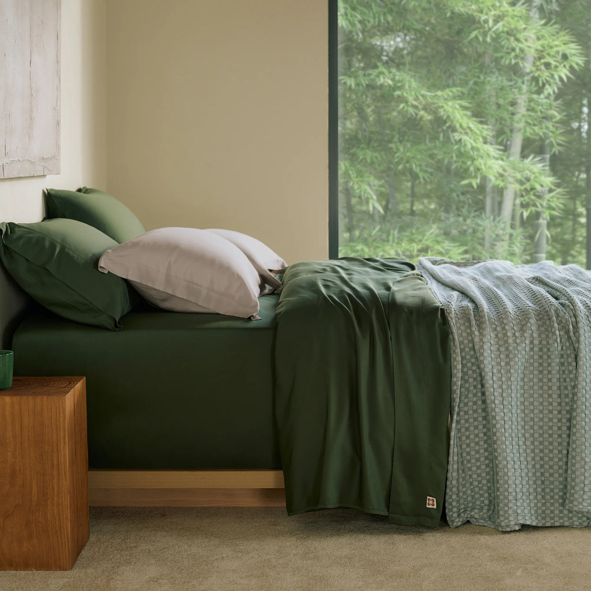 Bed Sheet Set, BareNights Viscose Derived from Bamboo, Breathable Construction for Everyday Bedroom Comfort and Guest Rooms image 29