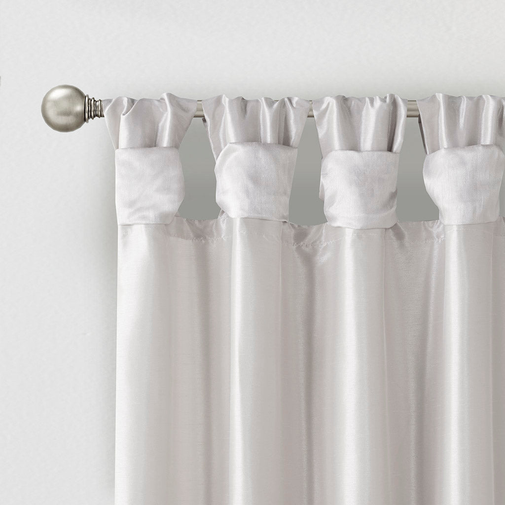 Window Curtain, Emilia Twist Tab Lined Panel, Machine-Washable Care for Windows, Room Styling and Everyday Privacy, 5 Sizes and 14 Colors image 29