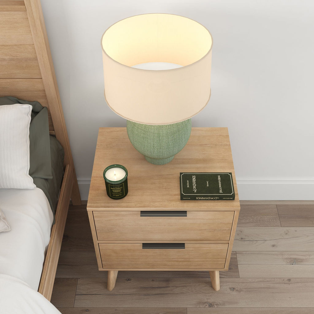 Nightstand, Haven 2 Drawer for Bedrooms, Bedside Essentials and Everyday Storage, 4 Color Options image 29
