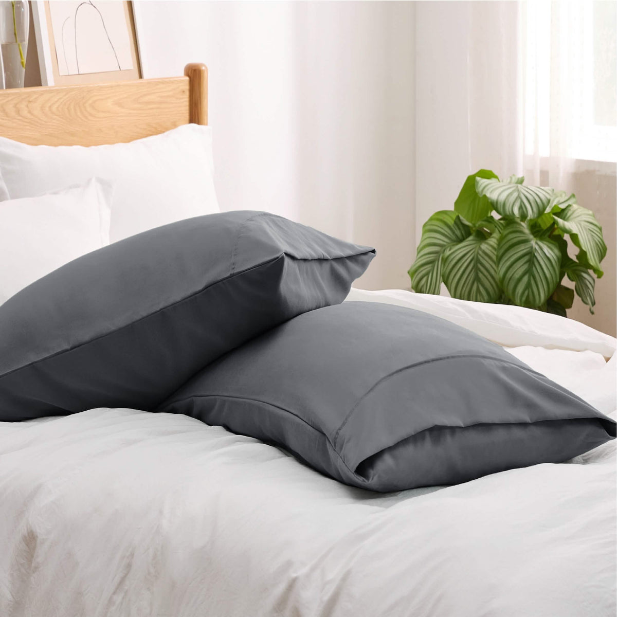 Decorative Pillow Sham, Fade and Stain Resistant Microfiber for Guest Rooms, Headboards and Everyday Bedroom Decor, 4 Sizes and 18 Colors image 29