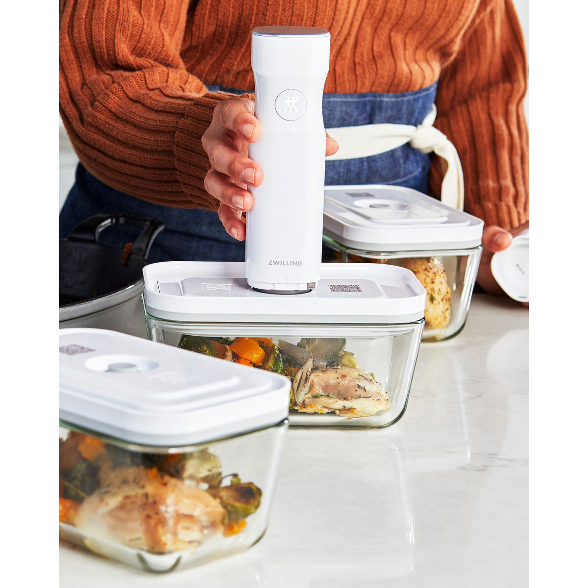 Food Storage Container, Fresh & Save Glass Airtight, Silicone Construction for Lunches, Pantry Storage and Everyday Meals, 6 Size Options image 30