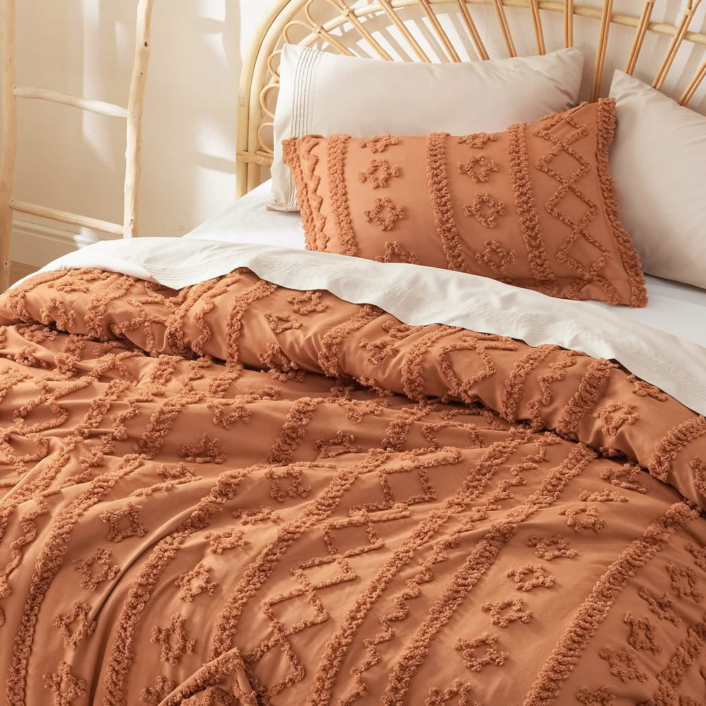 Bed Comforter, Boho Deluxe Embroidery Set, Breathable Construction, Machine-Washable Care for Everyday Bedding and Comfortable Sleep image 30
