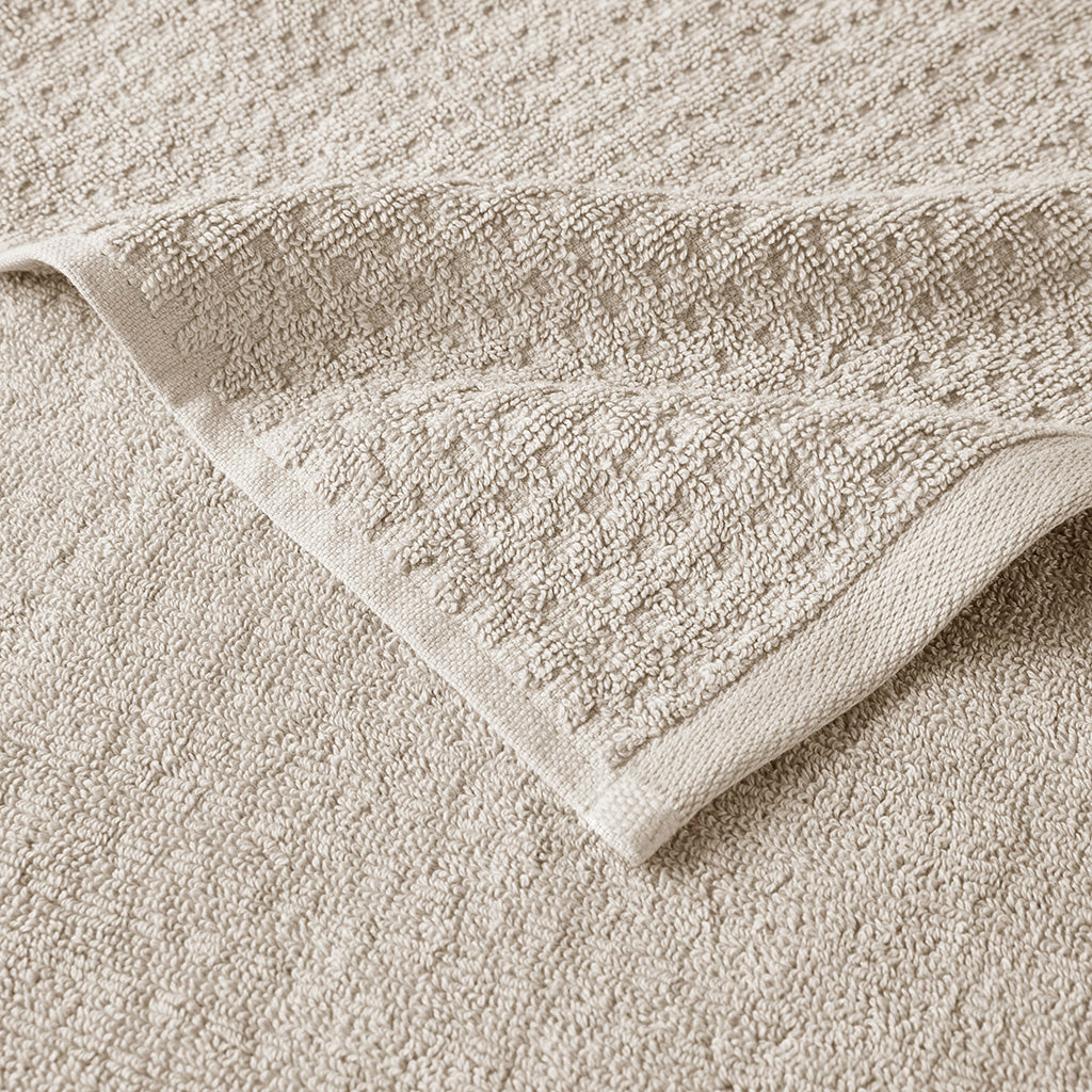 Bath Linen, Spa Waffle Cotton Waffle Jacquard, Lightweight Design, Machine-Washable Care for Home Bathrooms and Everyday Care image 30