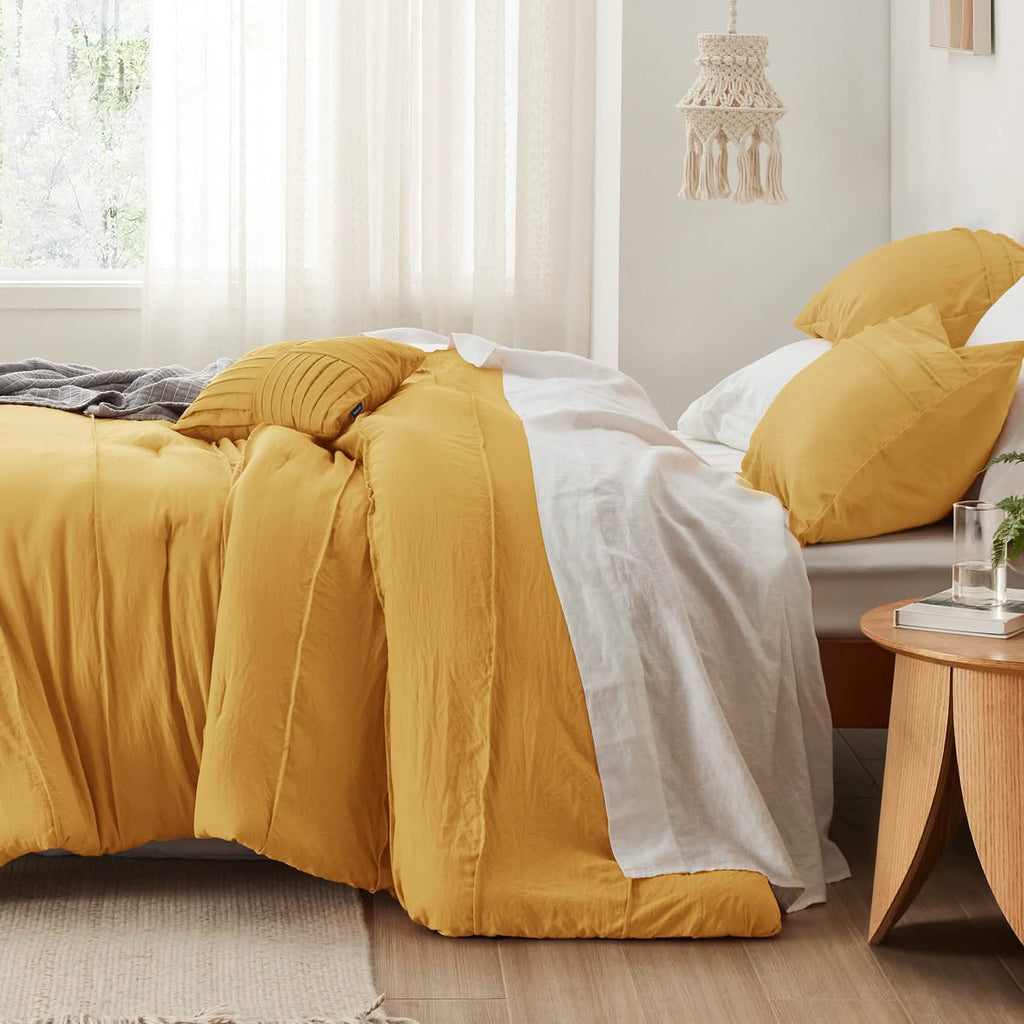 Bed Comforter, Pinch Pleat Set for Year-Round Bedroom Comfort and Restful Sleep, 5 Sizes and 19 Colors image 30