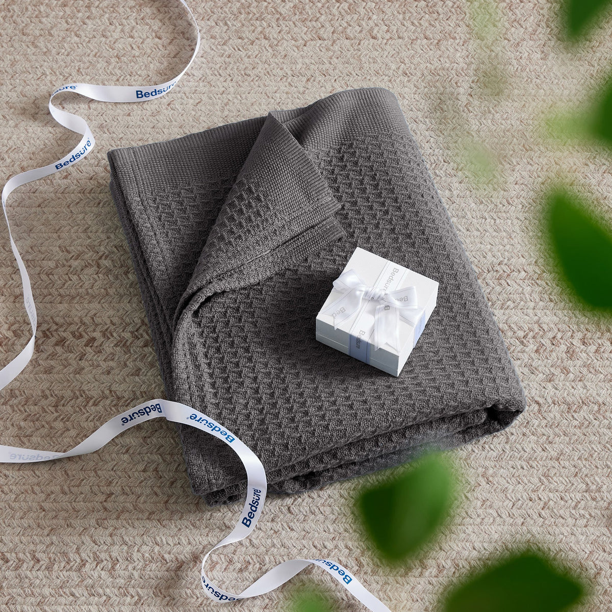 Cozy Throw Blanket, Cotton Waffle Weave, Lightweight Design, Breathable Construction for Living Rooms, Bedrooms and Everyday Lounging image 30