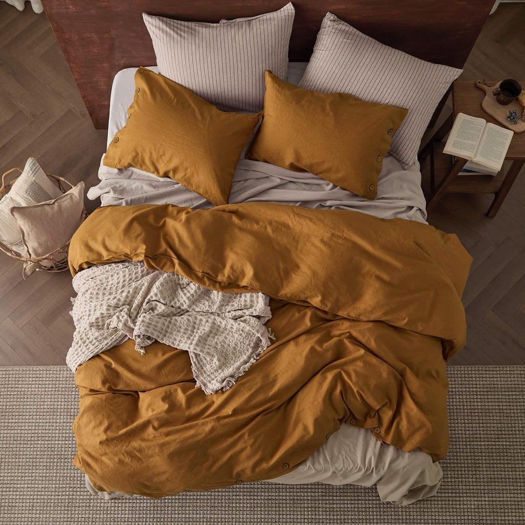 Duvet Cover Set, Cotton Linen Hybrid, Lightweight Design, Breathable Construction for Bedroom Bedding Refresh and Everyday Comfort image 30