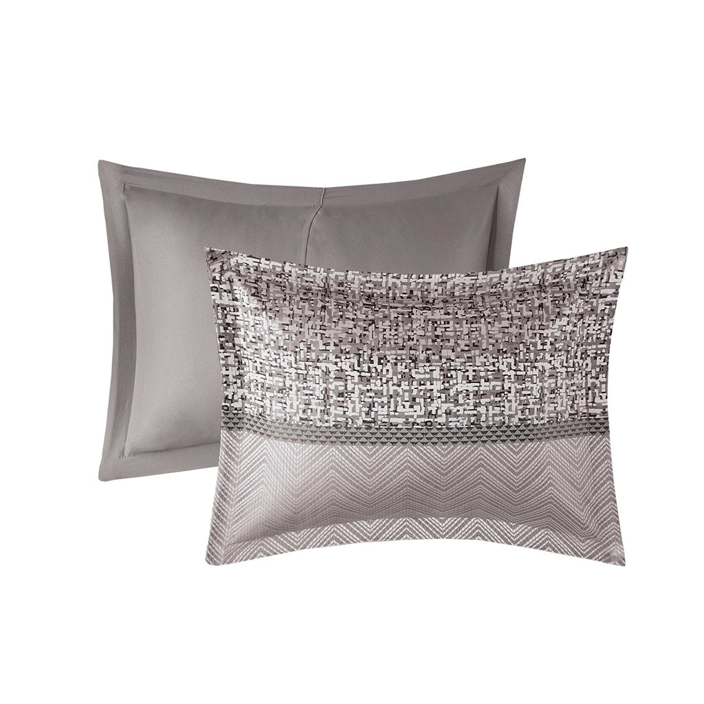 Bed Comforter, Rhapsody 7 Piece Jacquard Set, Machine-Washable Care for Year-Round Bedroom Comfort and Restful Sleep, 3 Sizes and 3 Colors image 30