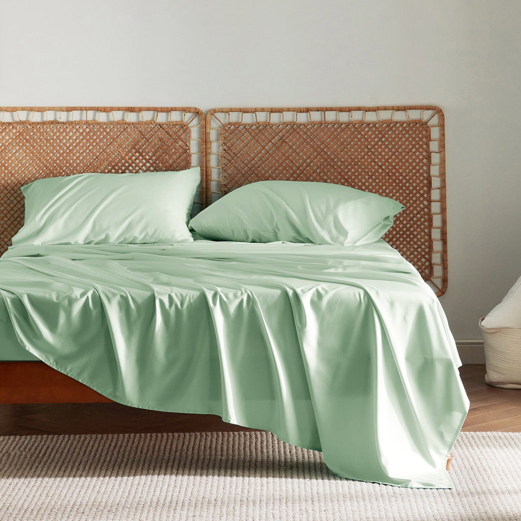 Bed Sheet Set, Rayon Derived from Bamboo, Cooling Comfort, Breathable Construction for Everyday Bedroom Comfort and Guest Rooms image 30