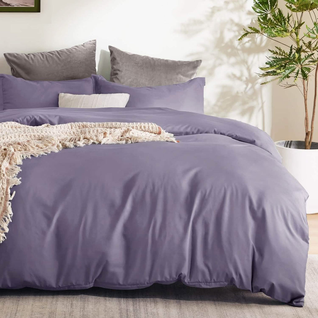 Duvet Cover Set, Brushed Microfiber for Guest Rooms and Everyday Bedroom Styling, 9 Sizes and 36 Colors image 31
