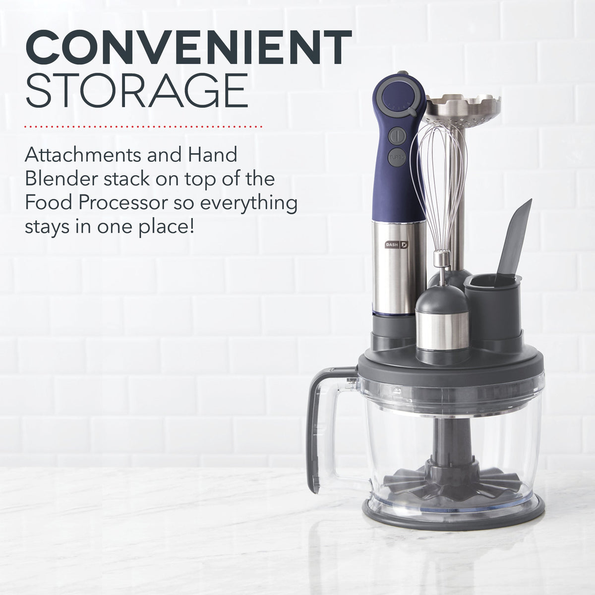 Kitchen Blender Accessory, Chef Series Hand, Stainless Steel Construction for Smoothies, Sauces and Everyday Food Prep, 6 Color Options image 31