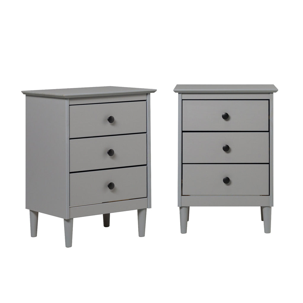 Nightstand, Spencer Solid Transitional Wood for Bedrooms, Bedside Essentials and Everyday Storage, 2 Size Options image 31