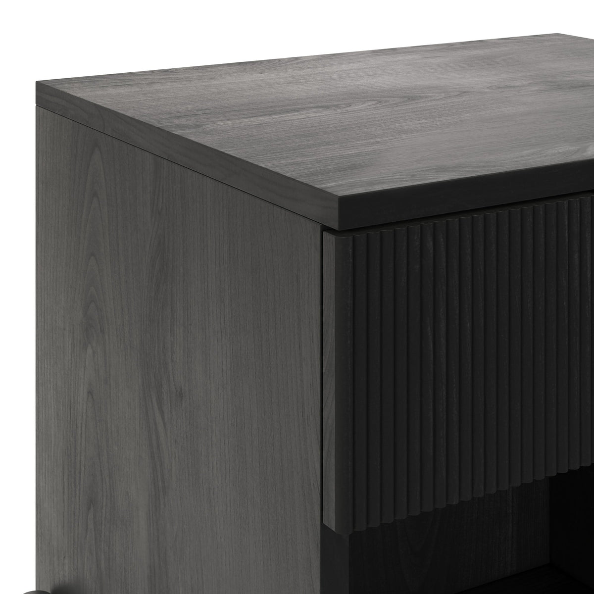 Nightstand, Paris Modern Scandinavian Reeded for Bedside Storage, Bedroom Organization and Guest Rooms, 2 Sizes and 3 Colors image 31