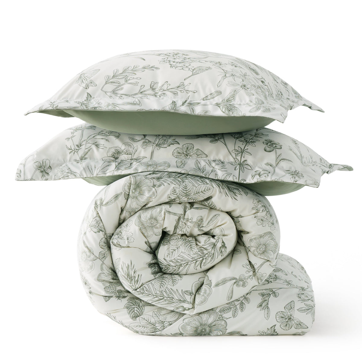 Bed Comforter, Retro Botanical Set for Everyday Bedding and Comfortable Sleep, 4 Sizes and 9 Colors image 31