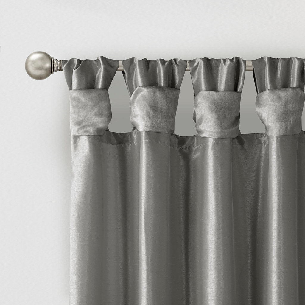Window Curtain, Emilia Twist Tab Lined Panel, Machine-Washable Care for Windows, Room Styling and Everyday Privacy, 5 Sizes and 14 Colors image 31