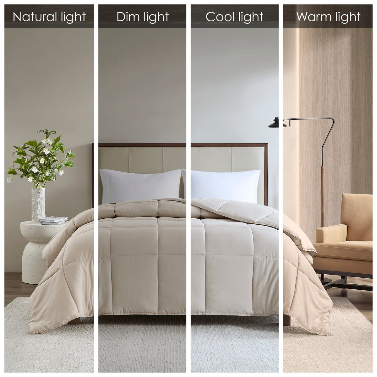 Down Alternative Comforter, Winfield 300 Thread Count Cotton Shell, Machine-Washable Care for Everyday Bedding and Comfortable Sleep image 32