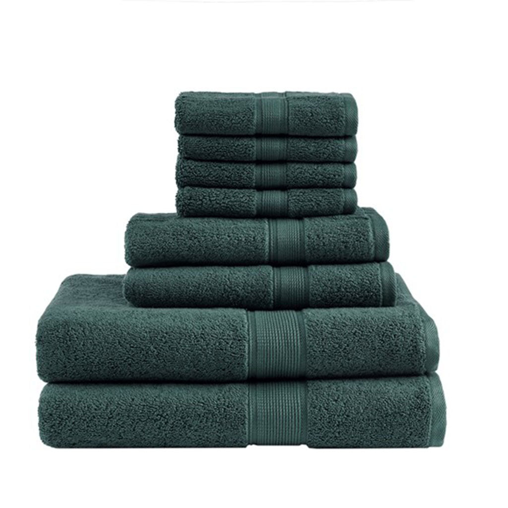 Bath Linen, 800GSM Premium Long Staple Cotton 8 Piece, Machine-Washable Care for Home Bathrooms and Everyday Care, 26 Color Options image 32