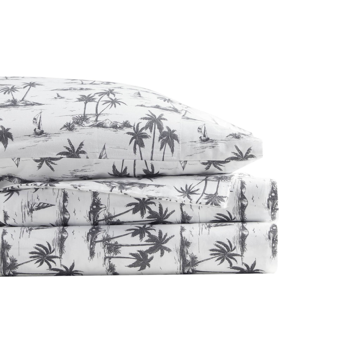 Bed Sheet Set, 200 Thread Count Printed Cotton, Breathable Construction, Machine-Washable Care for Master Bedrooms, Guest Beds and Daily Use image 32