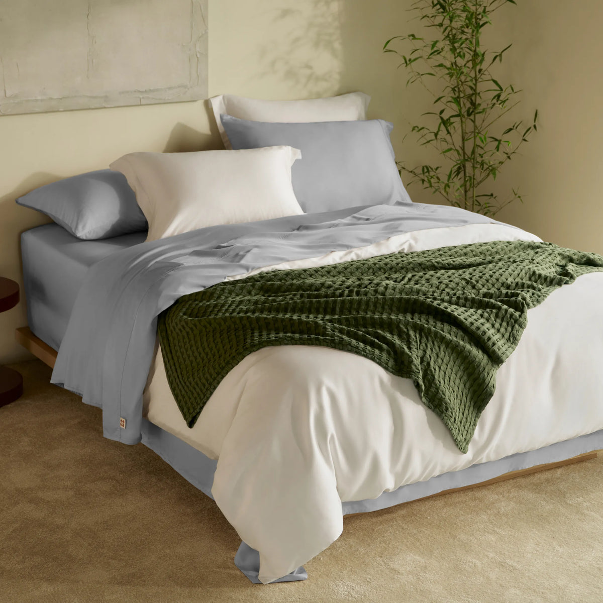 Bed Sheet Set, BareNights Viscose Derived from Bamboo, Breathable Construction for Everyday Bedroom Comfort and Guest Rooms image 32