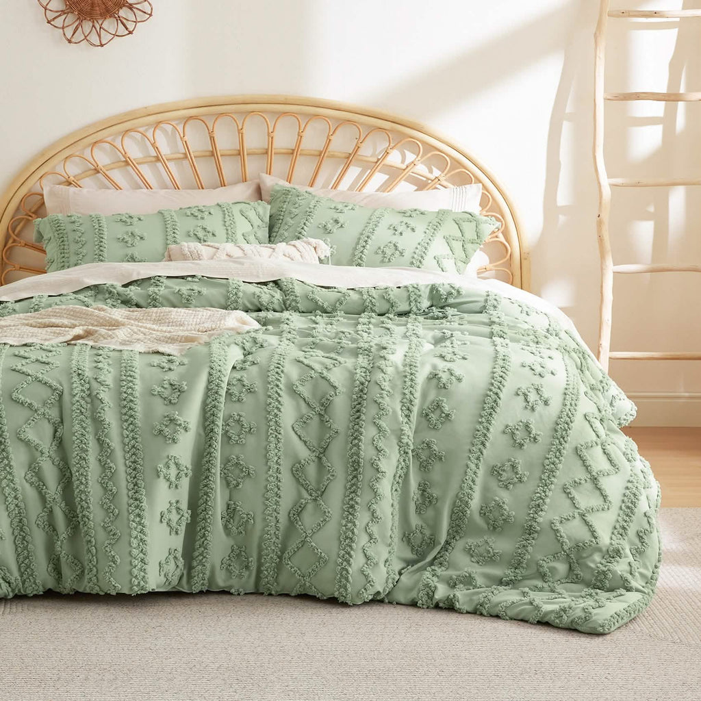 Bed Comforter, Boho Deluxe Embroidery Set, Breathable Construction, Machine-Washable Care for Everyday Bedding and Comfortable Sleep image 32