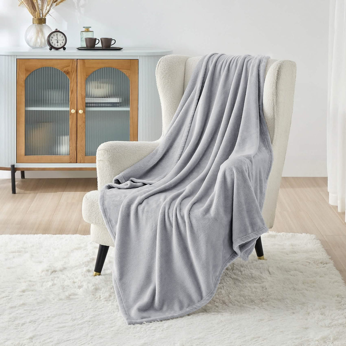 Cozy Throw Blanket, Flannel Fleece 300gsm, Lightweight Design for Living Rooms, Bedrooms and Everyday Lounging, 4 Sizes and 29 Colors image 32
