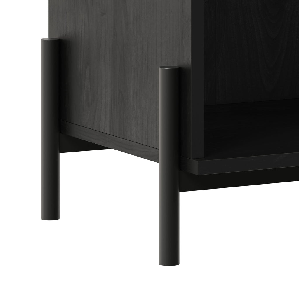 Nightstand, Paris Modern Scandinavian Reeded for Bedside Storage, Bedroom Organization and Guest Rooms, 2 Sizes and 3 Colors image 32