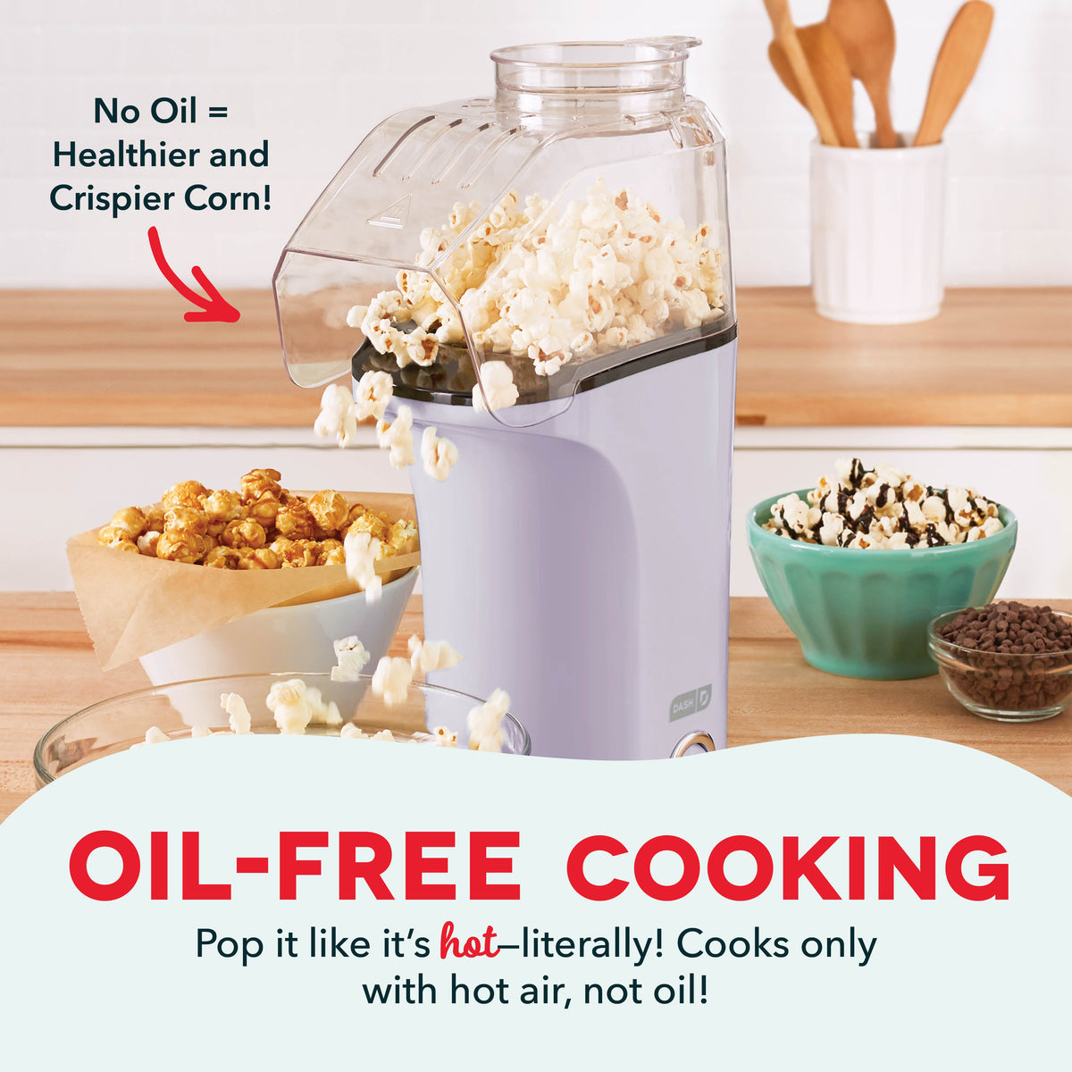 Stovetop Popcorn Popper, Fresh Pop Maker, Non-Slip Design for Stovetop Popping, Family Treats and Home Kitchens, 6 Color Options image 32