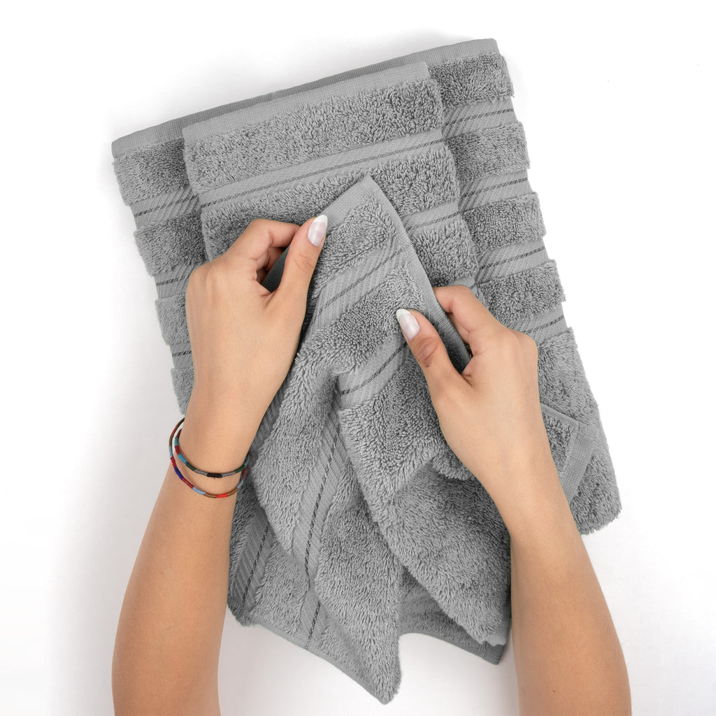 Bath Towel Set, 100% Cotton Turkish Towels for Bathroom, 4 for Home Bathrooms and Everyday Care, 21 Color Options image 32