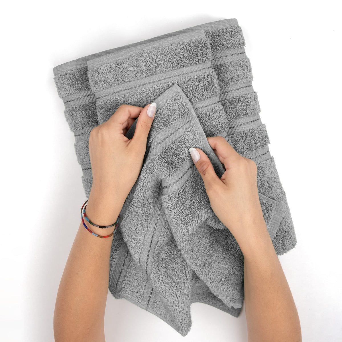 Bath Towel Set, 100% Cotton Turkish Towels for Bathroom, 4 for Home Bathrooms and Everyday Care, 21 Color Options image 32