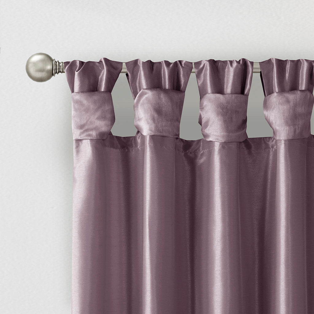 Window Curtain, Emilia Twist Tab Lined Panel, Machine-Washable Care for Windows, Room Styling and Everyday Privacy, 5 Sizes and 14 Colors image 32