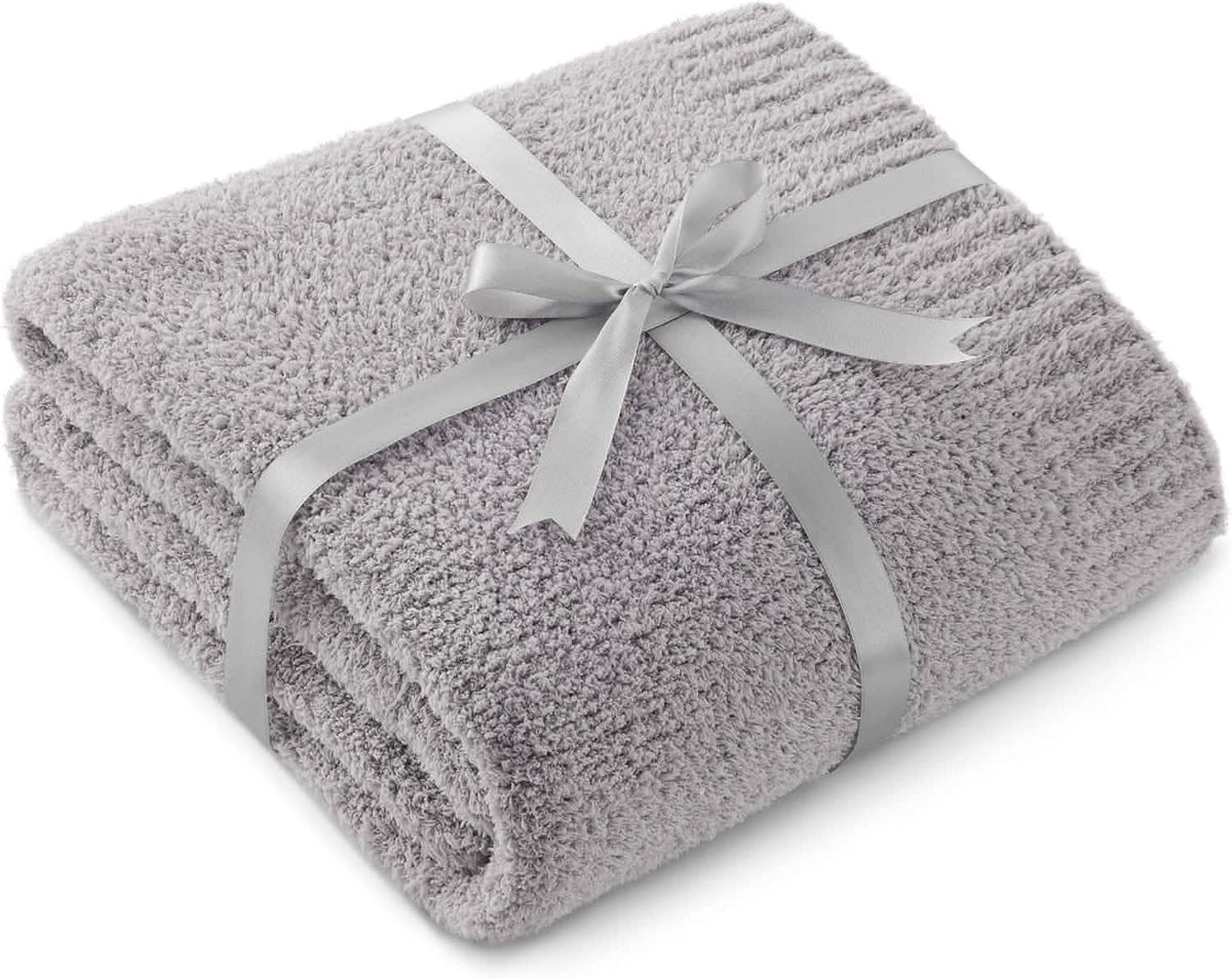 Cozy Throw Blanket, Feather Yarn, Lightweight Design, Machine-Washable Care for Sofas, Beds and Relaxing at Home, 2 Sizes and 12 Colors image 33