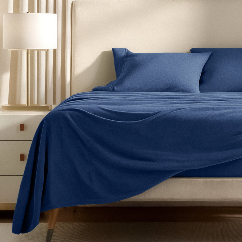 Bed Sheet Set, Polar Fleece for Master Bedrooms, Guest Beds and Daily Use, 9 Sizes and 15 Colors image 33