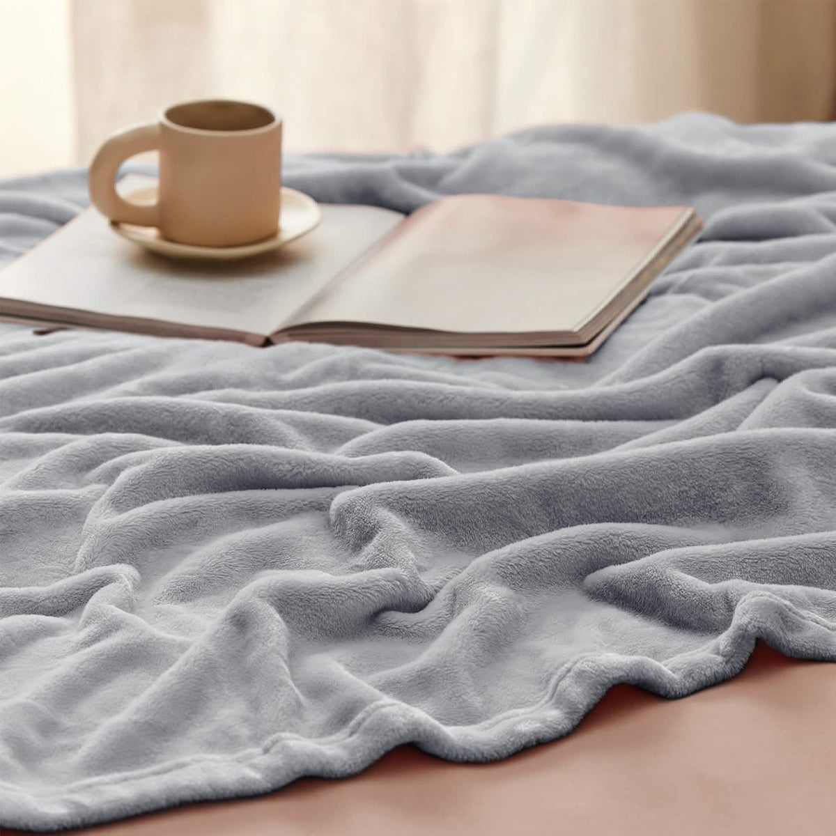Cozy Throw Blanket, Flannel Fleece 300gsm, Lightweight Design for Living Rooms, Bedrooms and Everyday Lounging, 4 Sizes and 29 Colors image 33