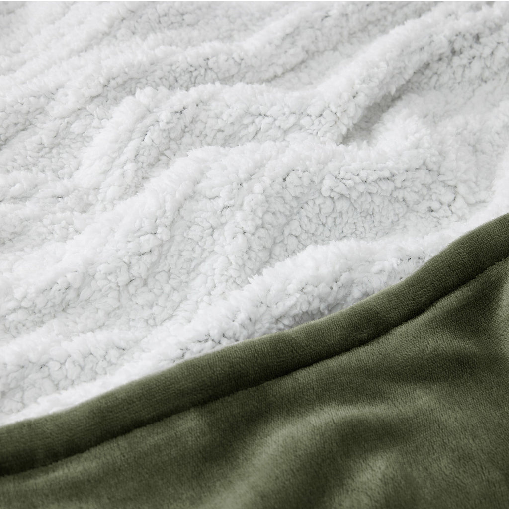 Cozy Throw Blanket, Solid Flannel Heated for Sofas, Beds and Relaxing at Home, 5 Sizes and 11 Colors image 33
