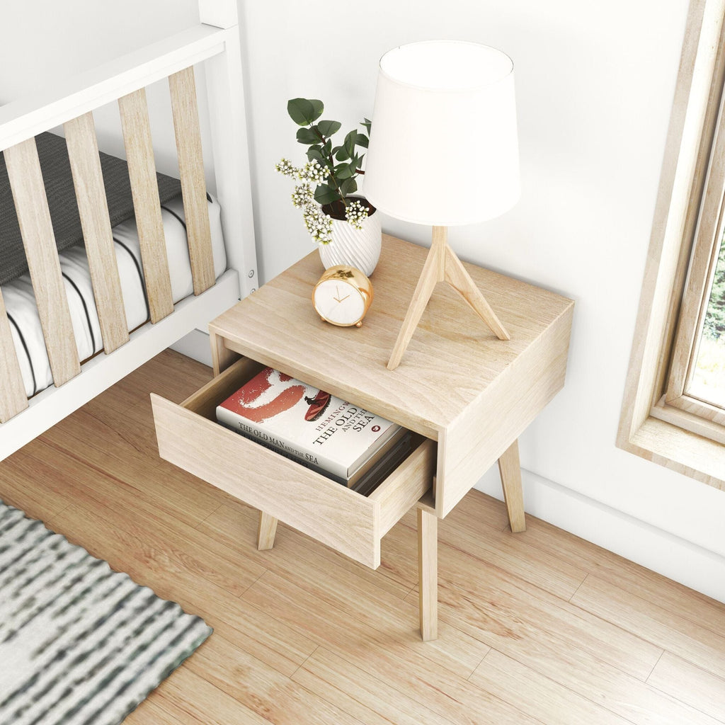 Nightstand, Modern, Solid Wood Construction for Bedside Storage, Bedroom Organization and Guest Rooms, 6 Color Options image 33