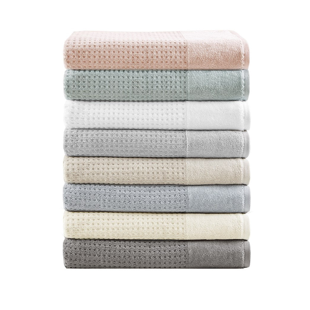 Bath Linen, Spa Waffle Cotton Waffle Jacquard, Lightweight Design, Machine-Washable Care for Home Bathrooms and Everyday Care image 33