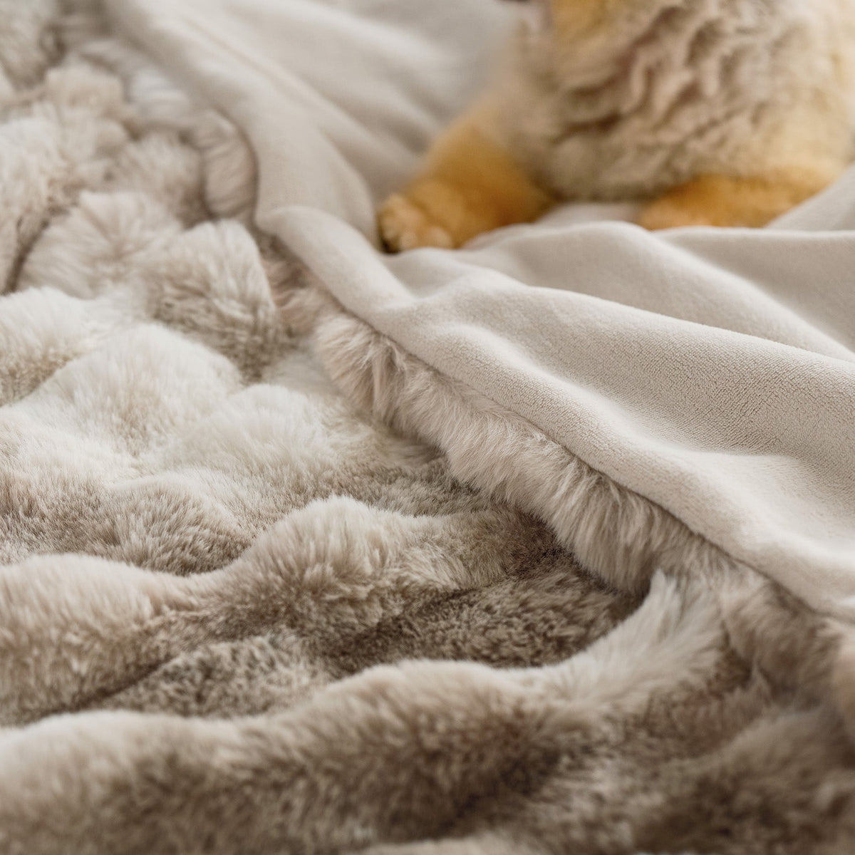Cozy Throw Blanket, Bubble Faux Fur, Machine-Washable Care for Living Rooms, Bedrooms and Everyday Lounging, 3 Sizes and 11 Colors image 33