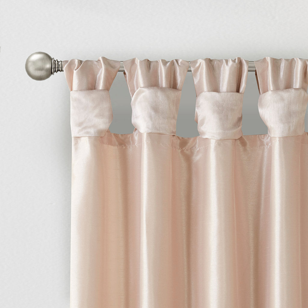 Window Curtain, Emilia Twist Tab Lined Panel, Machine-Washable Care for Windows, Room Styling and Everyday Privacy, 5 Sizes and 14 Colors image 33