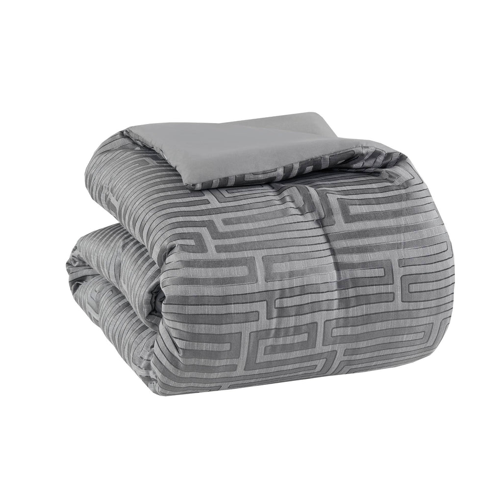 Bed Comforter, Royce 10 Piece Luxury Jacquard Set, Lightweight Design, Machine-Washable Care for Everyday Bedding and Comfortable Sleep image 33