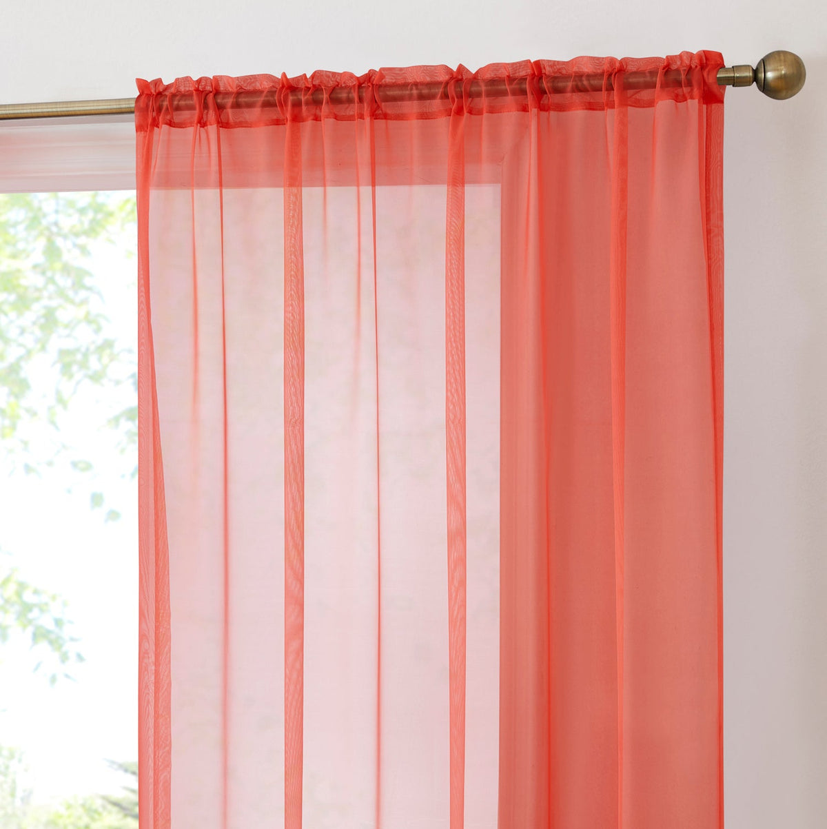 Window Curtain, Lucento Sheer Voile Rod Pocket Panels for Windows, Room Styling and Everyday Privacy, 11 Sizes and 16 Colors image 34