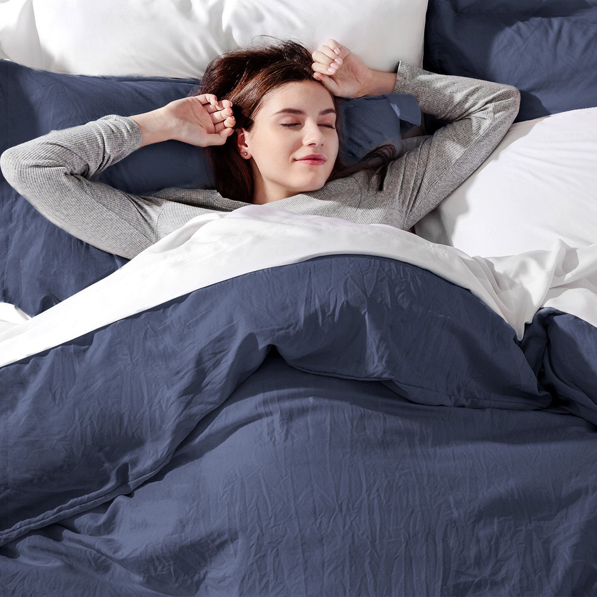 Duvet Cover Set, Ultra Soft Hypoallergenic Microfiber, Lightweight Design for Guest Rooms and Everyday Bedroom Styling image 34