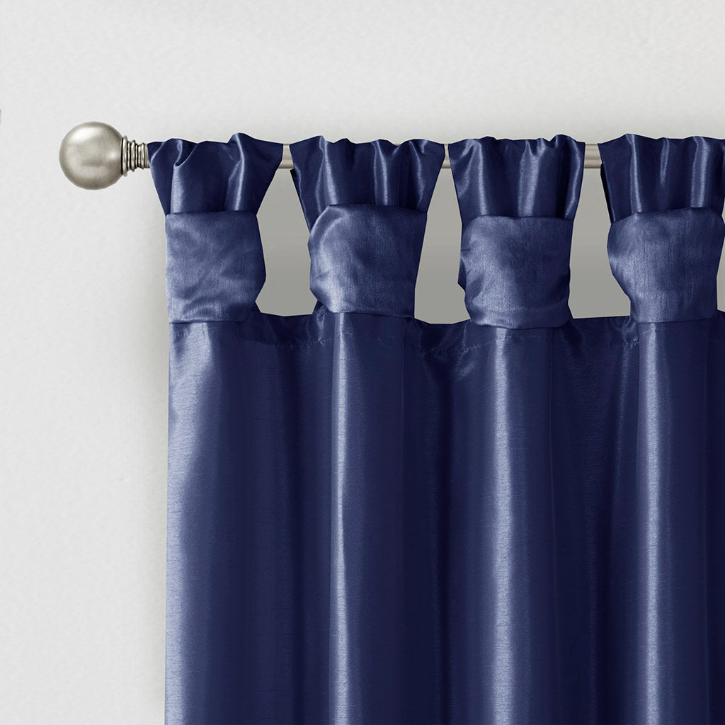 Window Curtain, Emilia Twist Tab Lined Panel, Machine-Washable Care for Windows, Room Styling and Everyday Privacy, 5 Sizes and 14 Colors image 34