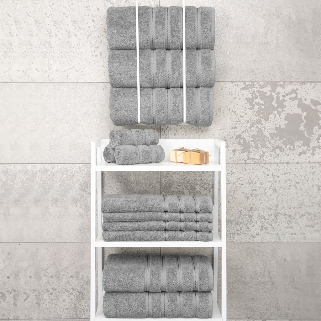 Bath Towel Set, 100% Cotton Turkish Towels for Bathroom, 4 for Home Bathrooms and Everyday Care, 21 Color Options image 34
