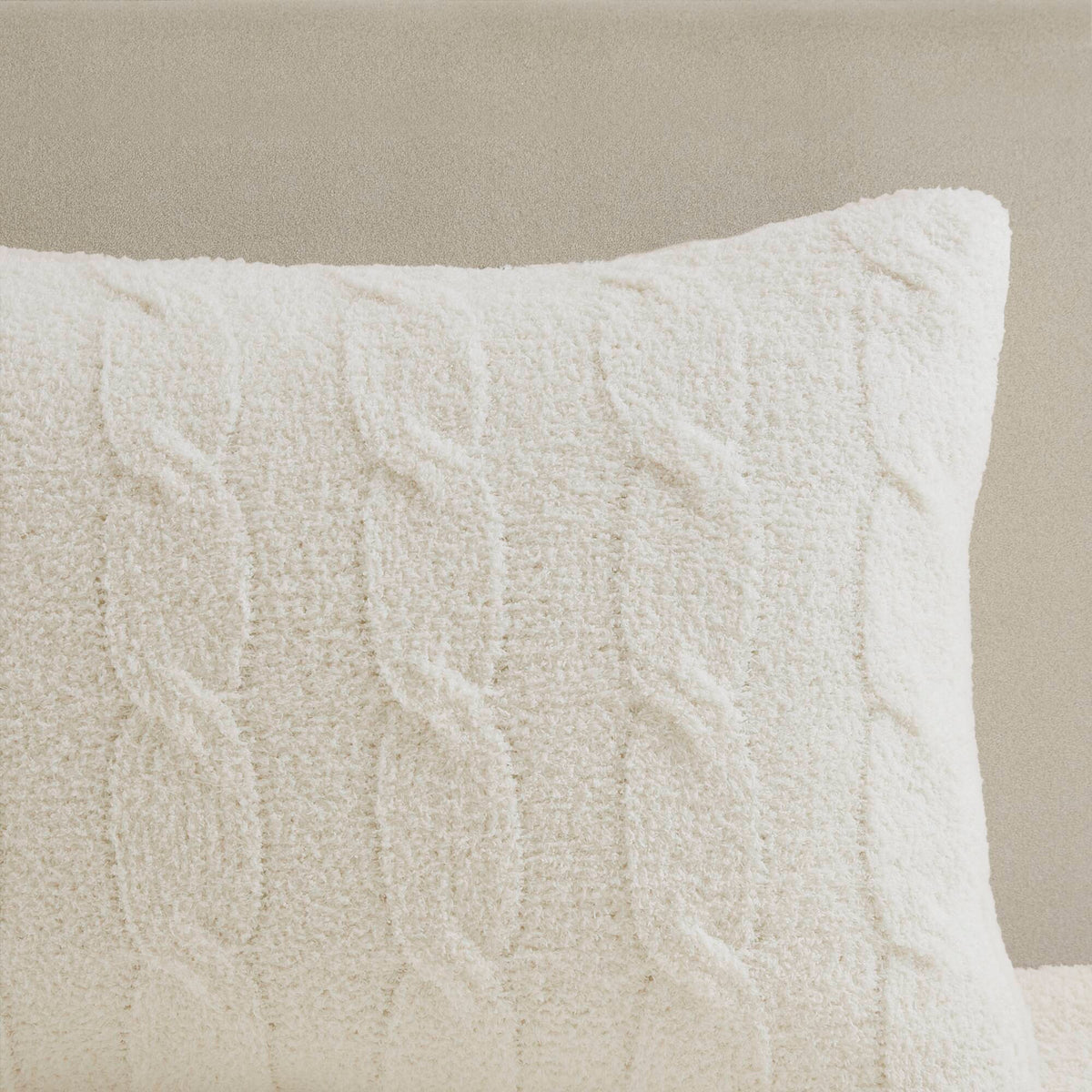 Bed Comforter, Riordan Waffle Knit Chenille Set, Machine-Washable Care for Everyday Bedding and Comfortable Sleep, 3 Sizes and 4 Colors image 34