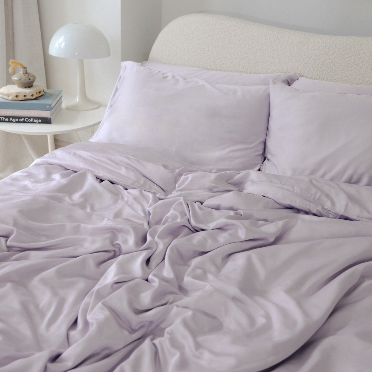 Bed Sheet Set, Organic Bamboo Sateen, Cooling Comfort for Everyday Bedroom Comfort and Guest Rooms, 5 Sizes and 15 Colors image 34