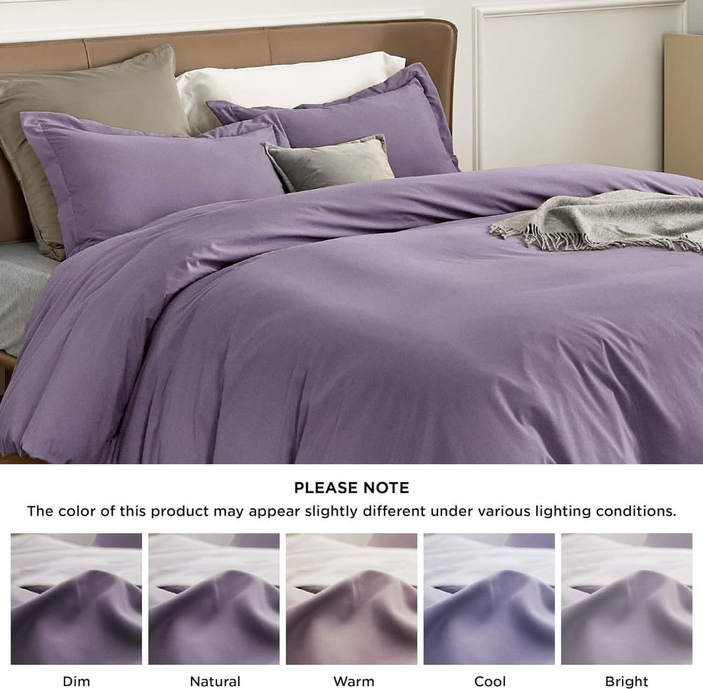 Duvet Cover Set, Brushed Microfiber for Guest Rooms and Everyday Bedroom Styling, 9 Sizes and 36 Colors image 34
