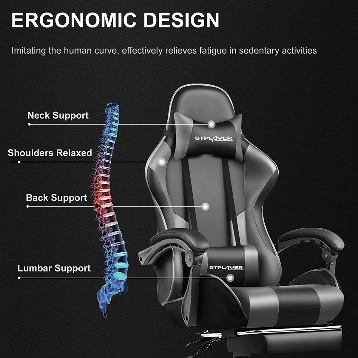 Ergonomic Foot Cushion, Footrest Series GT800A Christmas Packaging, Adjustable Design for Workspaces, Reading Chairs and Daily Leg Support image 35
